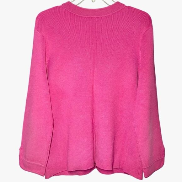 Sigrid Olsen Vintage Silk Blend Knit Cardigan in Pink/Green/Orange Women’s L - Picture 5 of 8